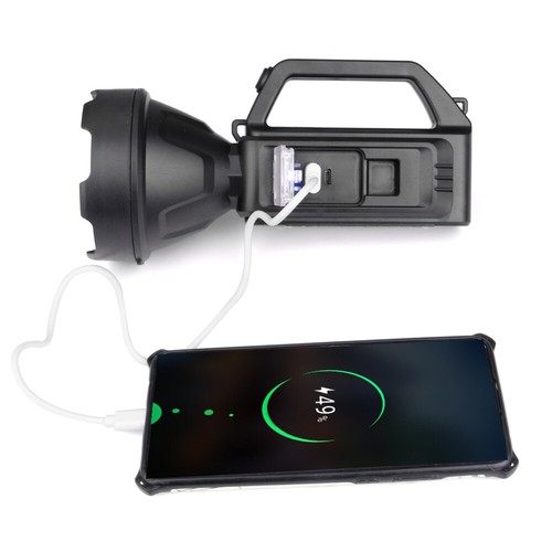 Solar Power LED Work Light USB Rechargeable Spotlight 4 Mode Flashlight Torch UK - Picture 12 of 14