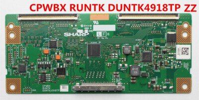 SHARP LCD CONTROLLER T-CON BOARD CPWBX RUNTK DUNTK 4918TP ZZ