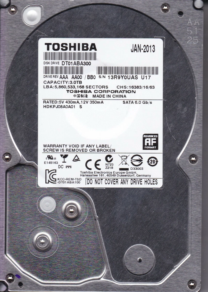 Toshiba SATA III 3 TB Internal Hard Disk Drives for sale | eBay