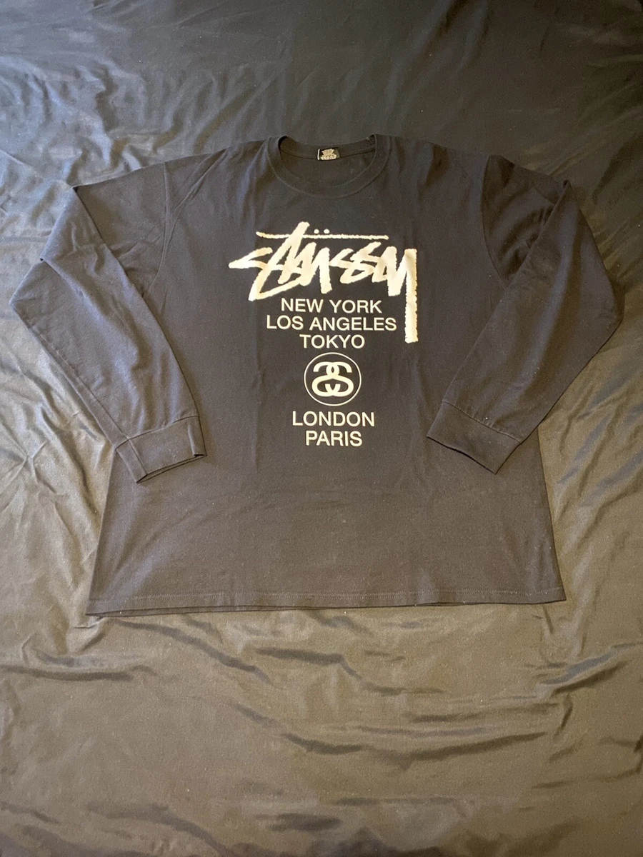 stussy world tour ls tee