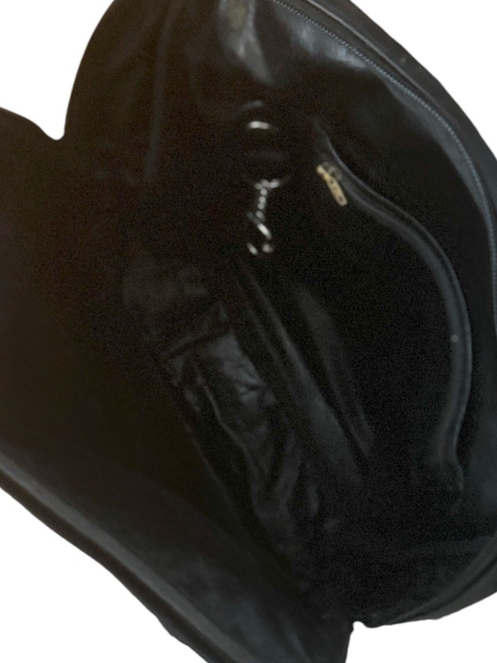 Cordiz French Black Leather Sling Bag/Backpack 12.5” X 11” eBay