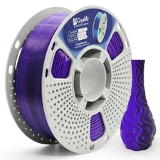 1.1KG BLACK&PURPLE Rapid PLA+ Silk 3D Printer Filament 1.75mm Neatly Wound