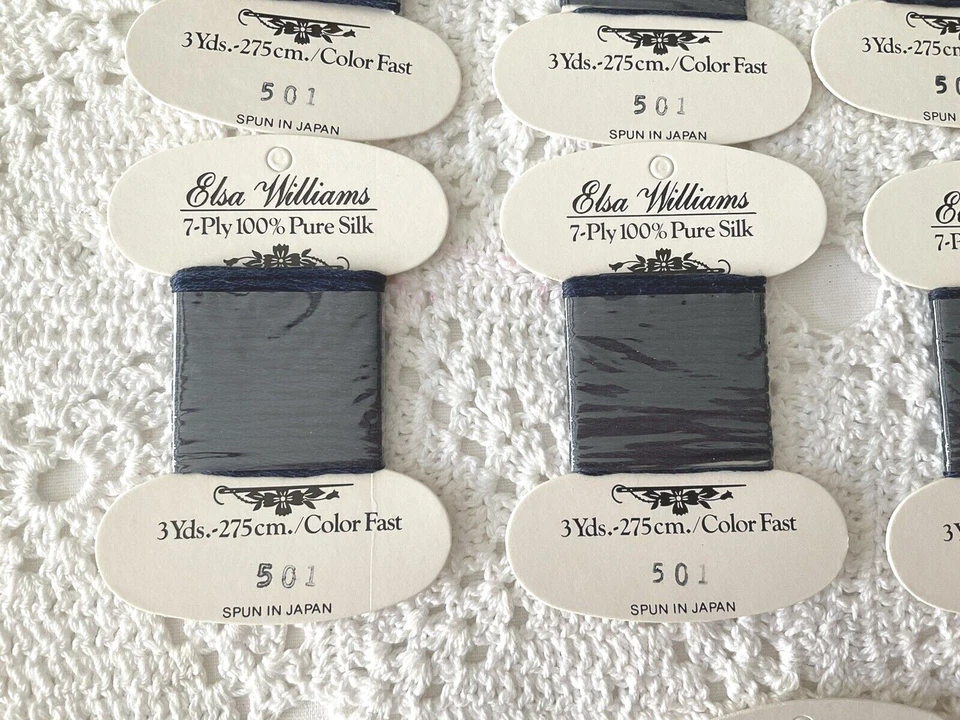 Elsa Williams Needlepoint Embroidery 7 Ply Silk Fibers Lot of 9 Cards 501 & 502 - Image 2 of 4