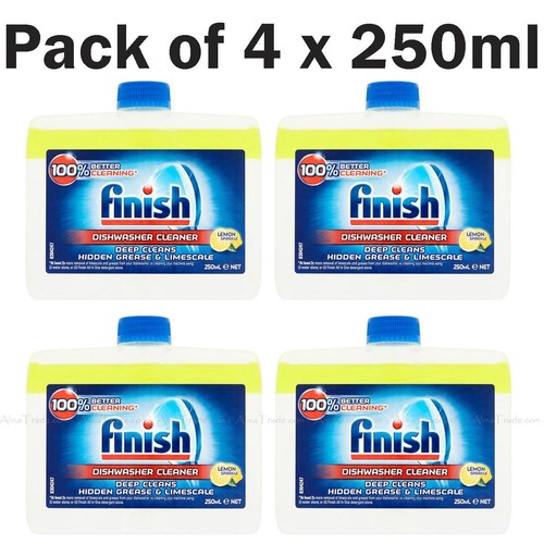 Finish Lemon Sparkle Deep Grease Cleaning Dishwasher Cleaner Pack of