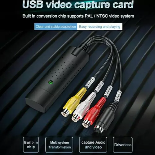Digital VHS to DVD Converter USB Audio Video Capture For PC and HDD ы∫ Card Z9T2