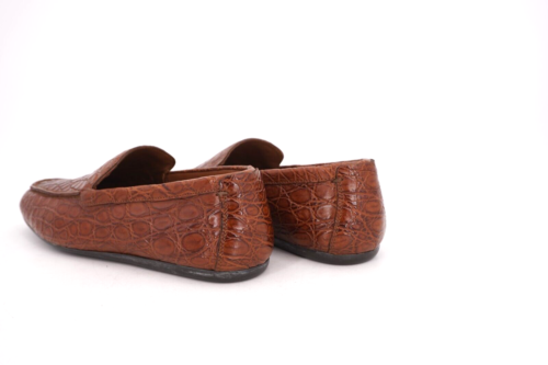 NUEVO | DRIVER MOCASÍN BALLYS MALVIO UK 7 E US 8 D COCODRILO MARRÓN $2650 - Imagen 4 de 13