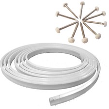 CARAVAN WINDOW CAPPING TRIM - 27mm x 10 metres + 10 DECADOME PINS motorhome boat