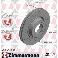 2X Zimmermann Formula Z Bremsscheibe 460.4510.70
