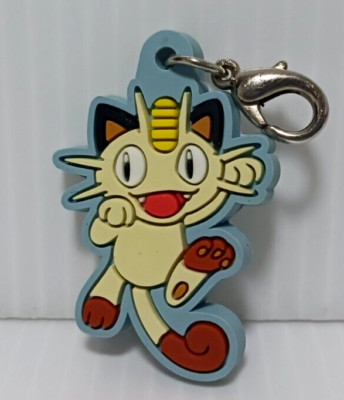 Meowth Keychain Rubber Small Nintendo Pokemon ANA Japanese