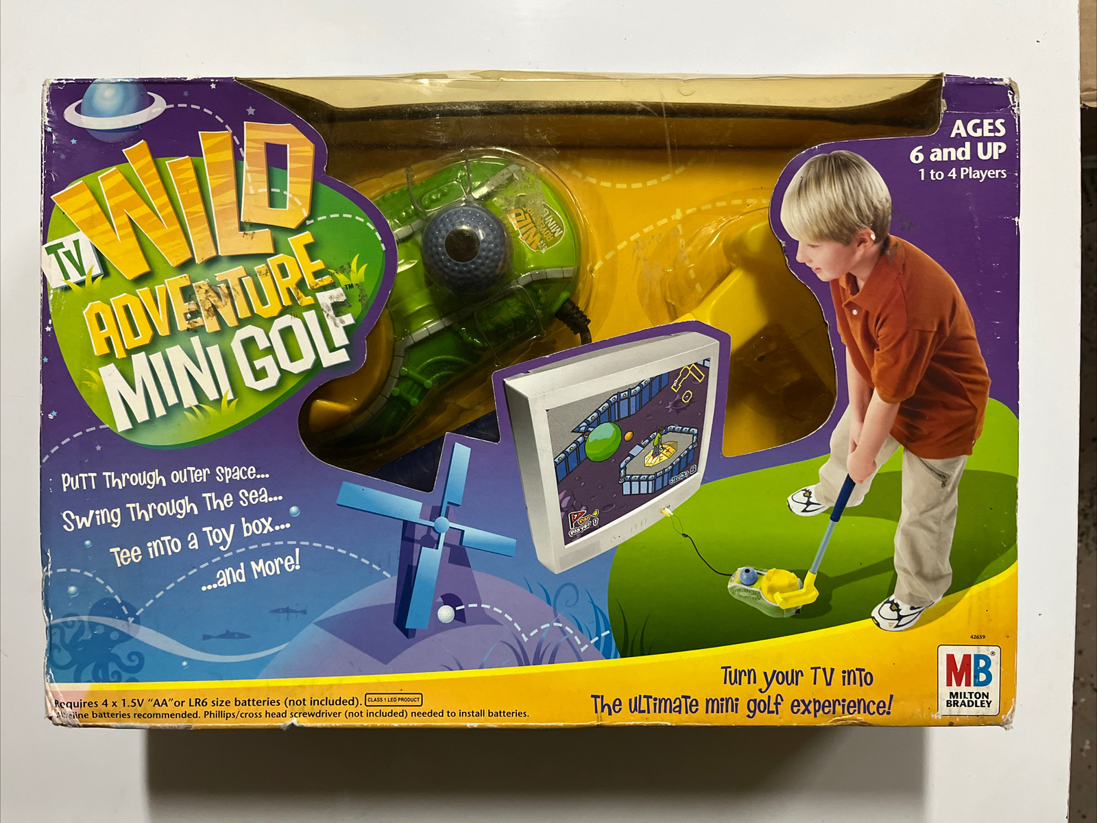 2005 Wild Adventure TV Mini Golf Plug &amp; Play Game Milton Bradley New In Box