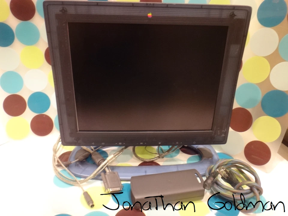 Apple Studio Display 15 M4551 Navy Blue LCD Display Monitor RARE Mac Vintage - Image 4 of 4