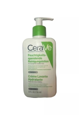 CeraVe Feuchtigkeitsspendende Reinigungslotion mit 3 essentiellen Ceramiden 8oz/236ml.
