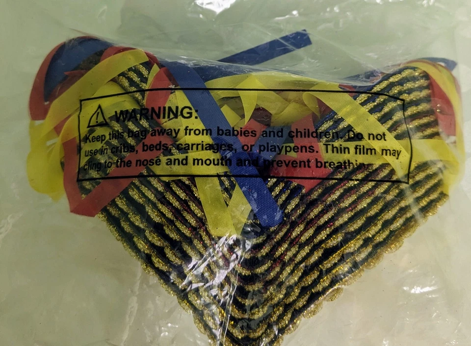 (12) Media mascarilla navideña fiesta brillo medio mascarillas: colores surtidos, 9"x3" Foto 4 de 4