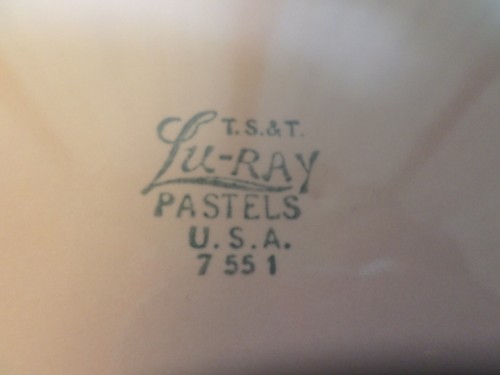 6pc Beautiful Mid-Century T. S. & T. Luray Pastels Pink-Plates & Bowls - 第 15/15 張圖片