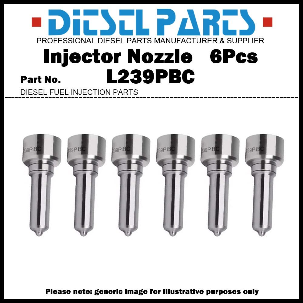 6Pcs Fuel Injector Nozzle L239PBC for Volvo D16 20564930