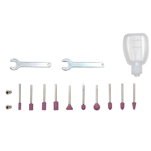 Micro Air Die Grinder Kit Mini Pencil Polishing Rotary Cutting Set+Grinding Bits - Picture 10 of 12