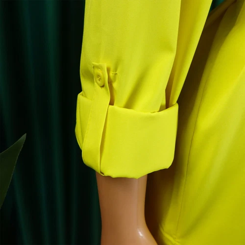 Women's Elegant Lapel Maxi Long Dress Casual Fashion Solid Shirt Club Dress - Bild 13 von 35