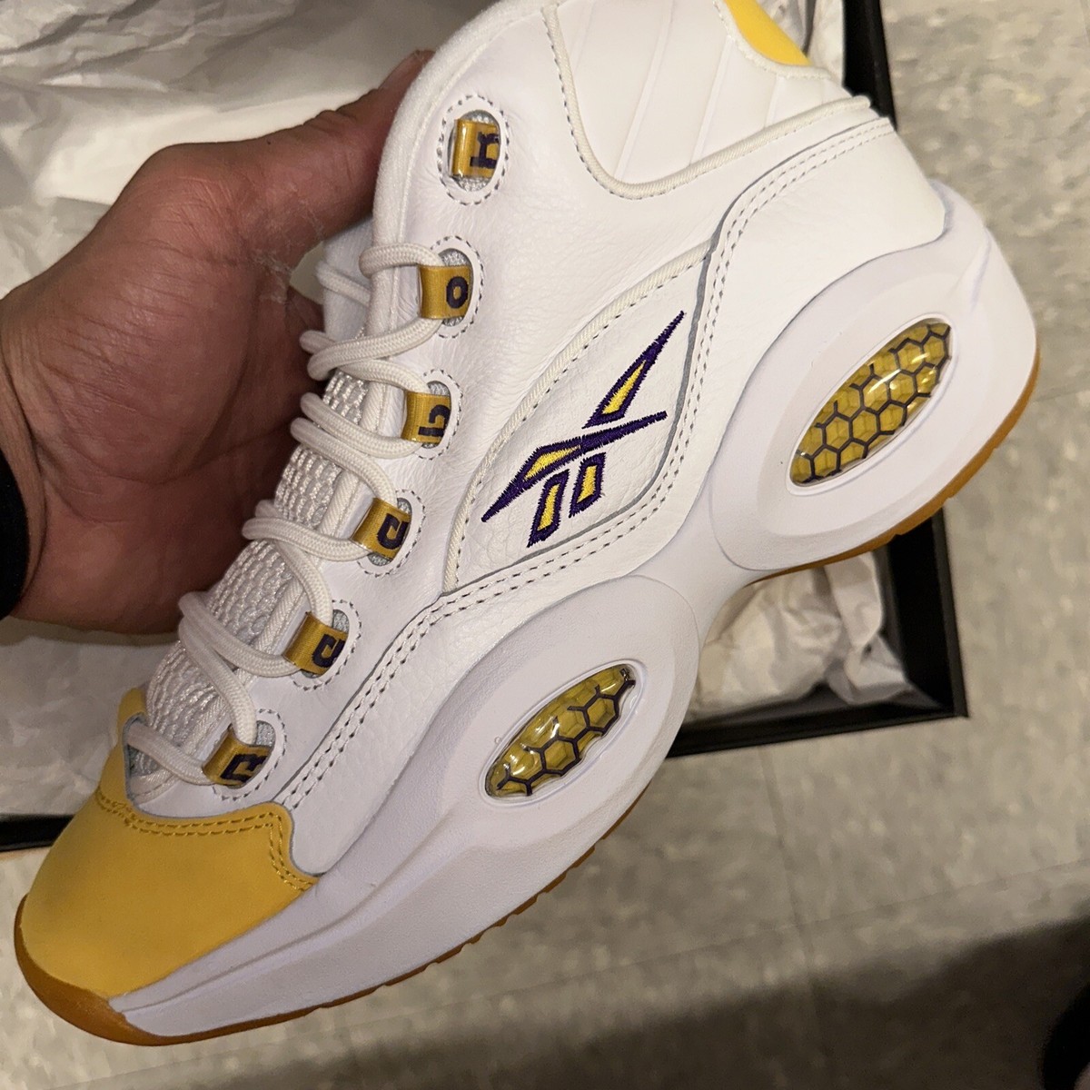 Size 10 - Reebok Question Mid Yellow Toe 2023 (Allen Iverson) | eBay