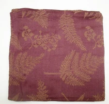(6)Cotton Park Cottage Napkins ~ Atwood Burgundy & Gold ~ 18" x 18" Square *NEW*