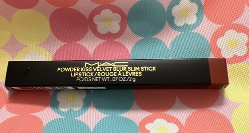 MAC Pumpkin Spice Powder Kiss Velvet Blur Slim Stick Lipstick BNIB - 第 1/4 張圖片