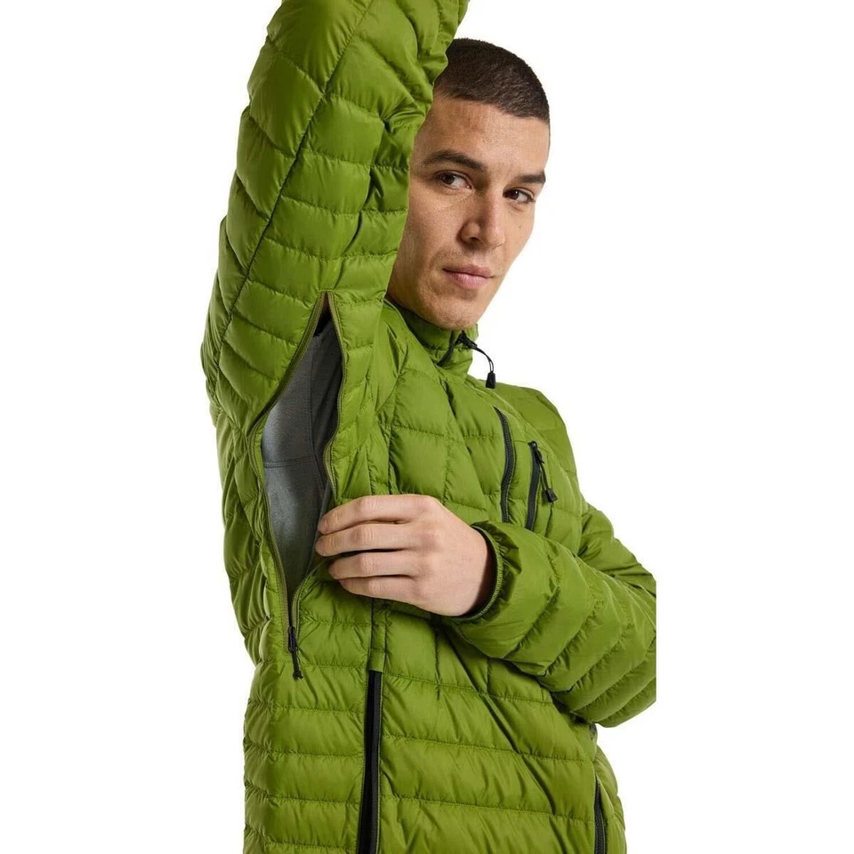 Precio de venta sugerido por el fabricante $220 Burton Snowboard Chaqueta de plumón de calor medio para hombre XS verde cala Foto 3 de 4