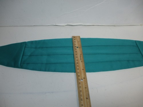 Vintage Turquoise/ Teal/ Aqua Cummerbund Belt Men & Women Multi Belt 36-40" - Picture 5 of 10