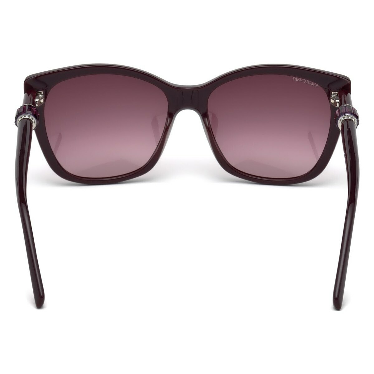 SWAROVSKI SW129 Purple Large Plastic Cat Eye Frame Sunglasses 58-16-140 READ Swarovski Women main image 3