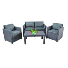Sesselkissen und Loungesofas aus Polyrattan 8 tlg Set-EVA PRODUZENT. NUR KISSEN