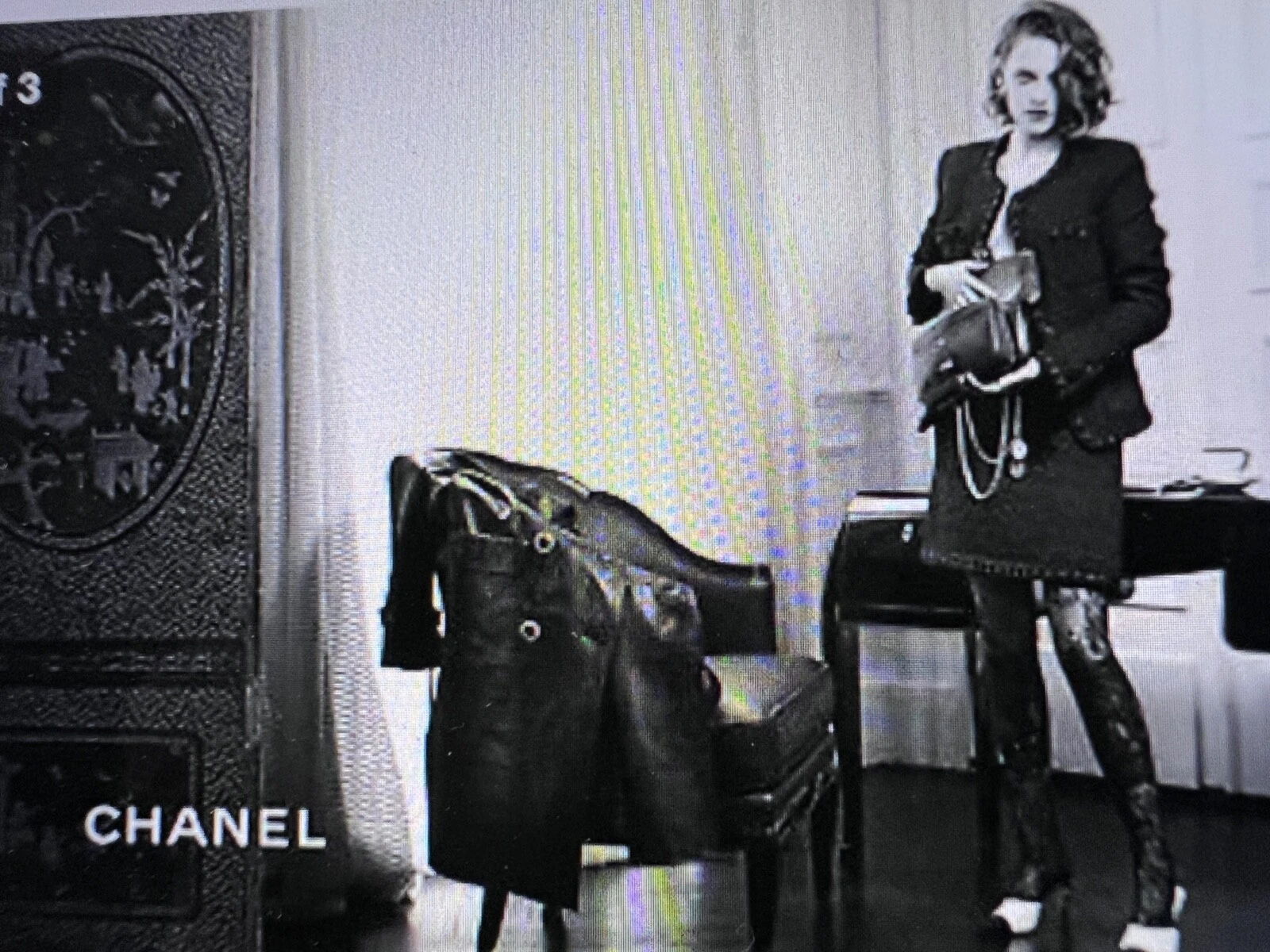 CHANEL 16A PARIS ROME GIACCA NERA LITTLE BLACK TWEED FINIM INTRECCIATO CC bottoni FR46 44