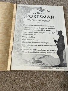 1952 Federal Cartridge Corp Sportsman Booklet Conservation Vintage Gun Hunting