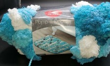 SKEIN/BALL OF RED HEART POMP-A-DOODLE YARN - AQUAMARINE