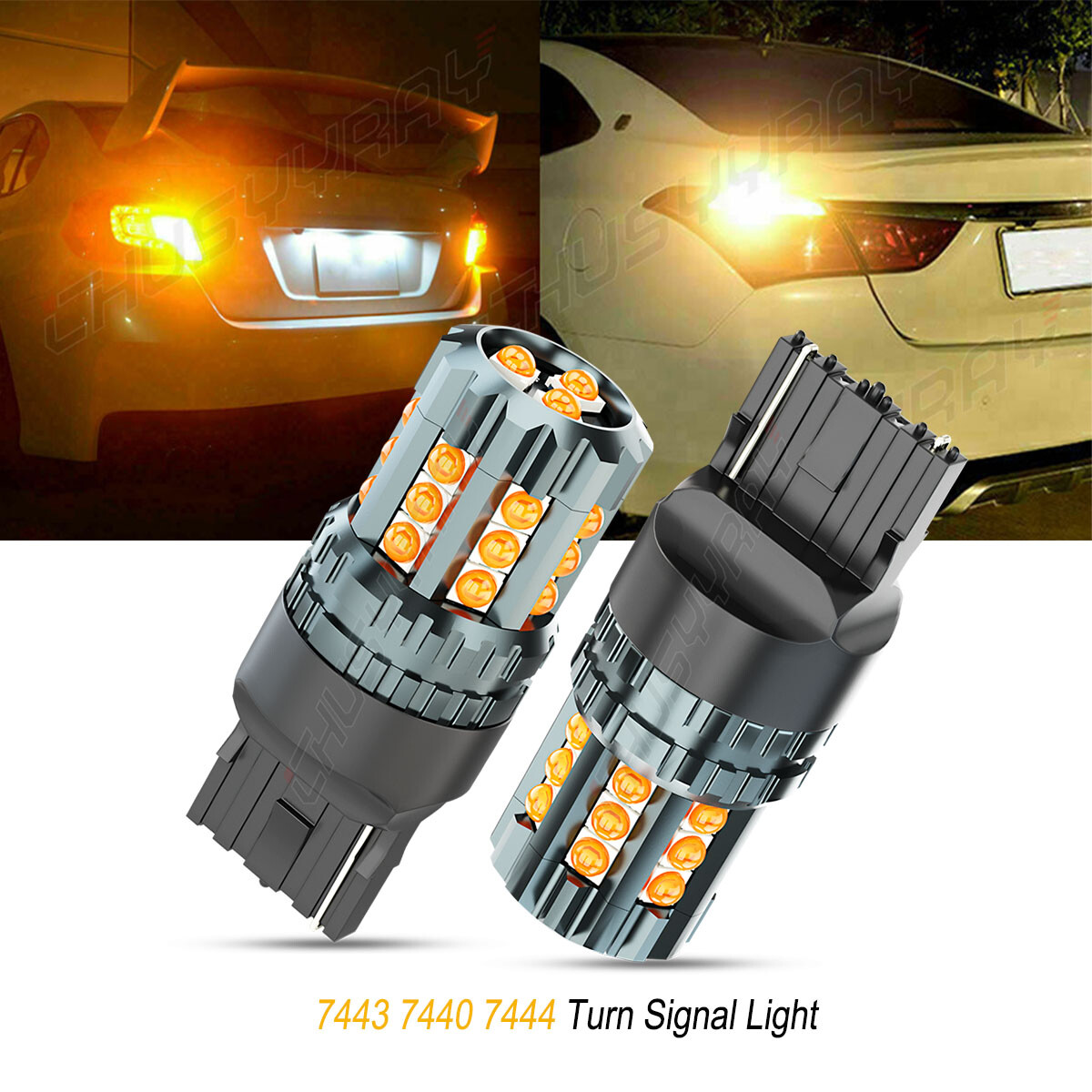 For Mazda CX-5 2013-2020 7443 7440 7444 LED Yellow 3000K Front