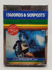 Intellivision Boxed Video Game Cartridge - Swords Serpents - w/ Box & Working
