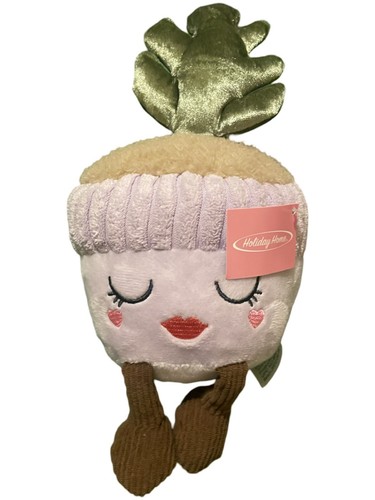Holiday Home 8” Valentine’s Day Purple Succulent Stuffed Plush - 第 1/3 張圖片