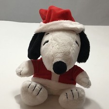 Hallmark Peanuts Snoopy Santa Claus 6" Plush Toy