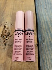 NYX Butter Gloss Butter Me Up Lip Gloss Full Size .27 oz Creme Brulee Tiramisu