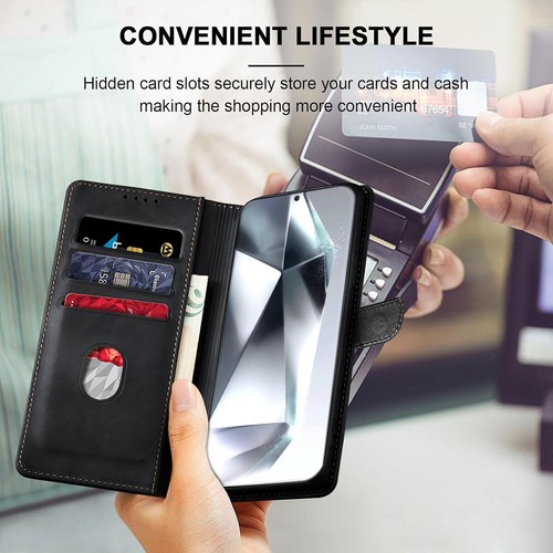 Leather Flip Wallet Holder Phone Cover Case For Samsung Galaxy S24 Ultra S24 S24 - Picture 10 of 46