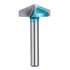 135&deg; V Groove Router Bit 6mm Shank 22mm Dia 43.5mm Long Carbide Chamfer Bit