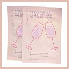 2 x Patchology Serve Chilled Rose Refreshing Sheet Mask New