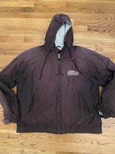 Skeeter Fishing Boat Colorado Timberline L Large Brown Hooded Lined Jacket