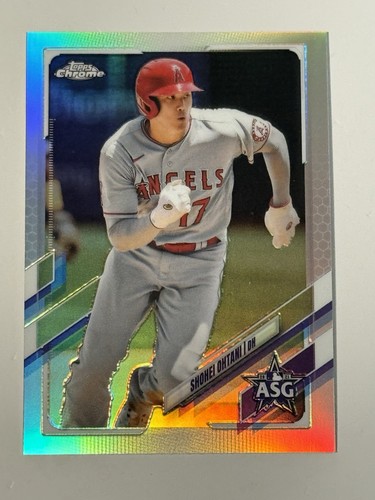 SHOHEI OHTANI All-Star Game Chrome #ASG-40. 2021 Topps Chrome Update Silver Holo