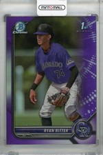 2022 Topps Bowman Draft Ryan Ritter Chrome Purple Refractor /250