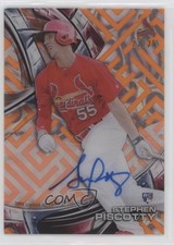 2016 Topps High Tek Orange Magma Diffractor /25 Stephen Piscotty #HT-SP Auto 8d2