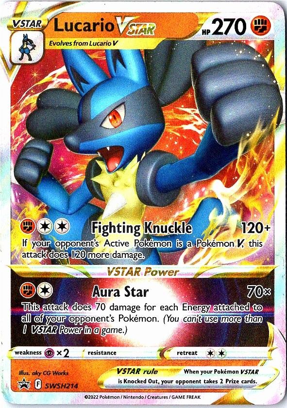 Lucario VSTAR SWSH214 Holo Sword & Shield Promo Pokemon