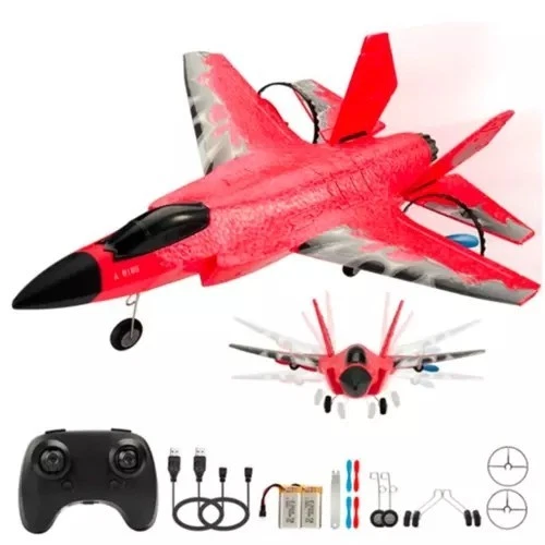 USA F-35 Airplane Red Remote Control Aircraft 2.4Ghz Smart Gyro Jet Plane Model - Image 4 of 4