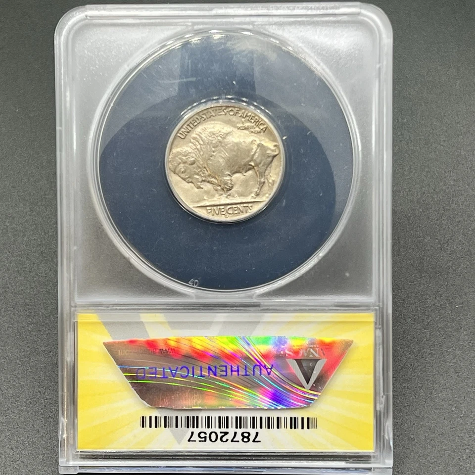 1937-D Buffalo Nickel     ANACS AU58 11DA25 - Image 4 of 4