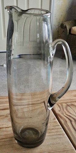 VTG 1960's Holmegaard Pitcher Smoked Glass Design Danish Modern 11.5"Tall READ - Picture 1 of 7
