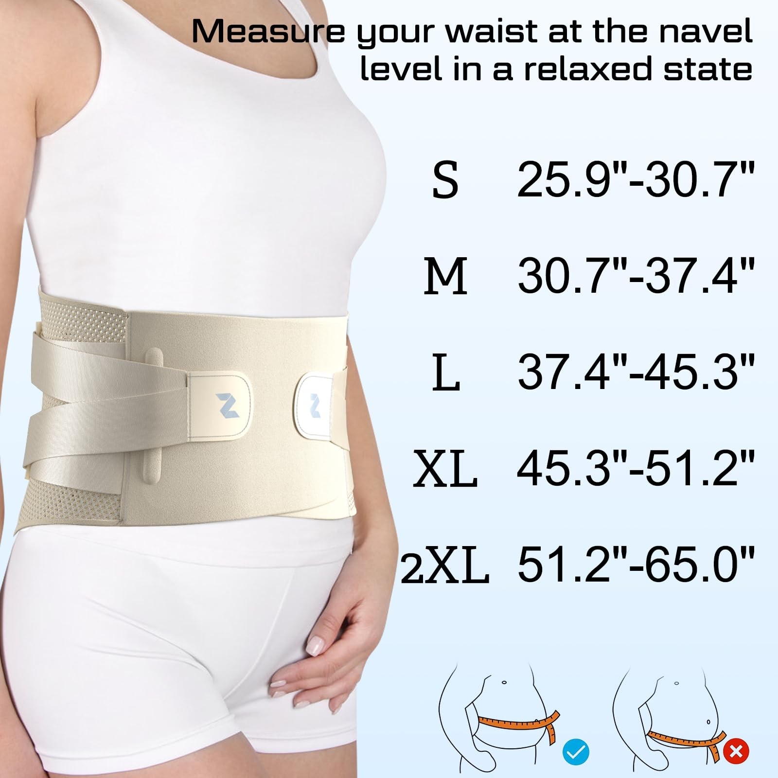 Back Brace for Lower Back Pain Relief with Bionic Support System, Adjustable ...