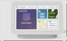 Google Nest Hub with Built-In Google Assistant, Chalk (GA00516-US) Smart Home 