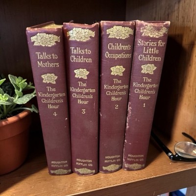 The Kindergarten Children's Hour Vol 1, 2, 3, 4. 1920 Illustrated HC